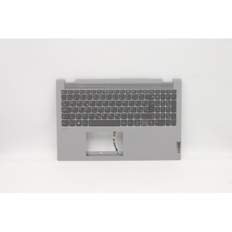 Lenovo 5CB1B95990 Palmrest Top Case con tastiera, Sloveno, Grigio platino, Retroilluminazione