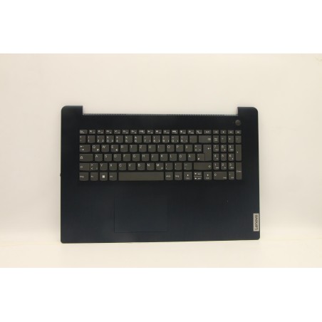 Lenovo 5CB1B96530 Palmrest Top Case con tastiera, Tedesco, blu scuro, Lettore di impronte digitali