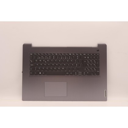 Lenovo 5CB1B96595 Palmrest Top Case con tastiera, Portoghese, grigio artico, Lettore di impronte digitali