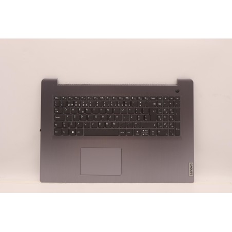 Lenovo 5CB1B96595 Palmrest Top Case con tastiera, Portoghese, grigio artico, Lettore di impronte digitali