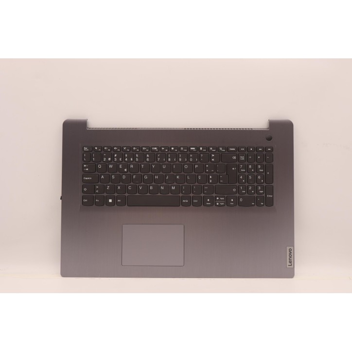 Lenovo 5CB1B96595 Palmrest Top Case con tastiera, Portoghese, grigio artico, Lettore di impronte digitali