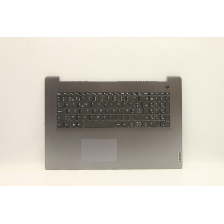 Lenovo 5CB1B96609 Palmrest Top Case con tastiera, Belga, grigio artico, Lettore di impronte digitali, UK