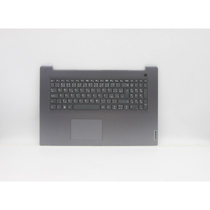 Lenovo 5CB1B97484 Palmrest Top Case con tastiera, Ceco/Slovacco, Lettore di impronte digitali, UK