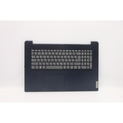 Lenovo 5CB1B97532 Palmrest Top Case con tastiera, Tedesco, blu scuro, Senza lettore di impronte digitali