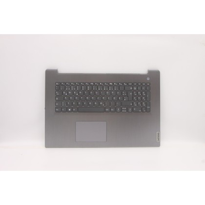 Lenovo 5CB1B97563 Palmrest Top Case con tastiera, Tedesco, grigio artico, Senza lettore di impronte digitali