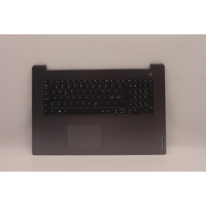 Lenovo 5CB1B97565 Palmrest Top Case con tastiera, Lingue scandinave, grigio artico, Senza lettore di impronte digitali