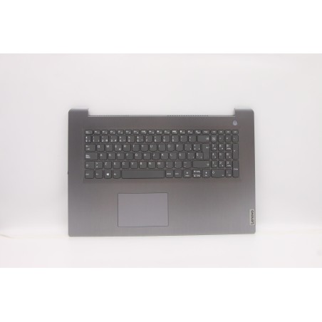 Lenovo 5CB1B97600 Palmrest Top Case con tastiera, Spagnolo, grigio artico, Senza lettore di impronte digitali