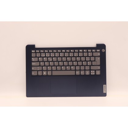 Lenovo 5CB1B97653 Palmrest Top Case con tastiera, Portoghese, blu scuro, Senza_retroilluminazione, Lettore di impronte digitali