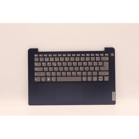 Lenovo 5CB1B97653 Palmrest Top Case con tastiera, Portoghese, blu scuro, Senza_retroilluminazione, Lettore di impronte digitali