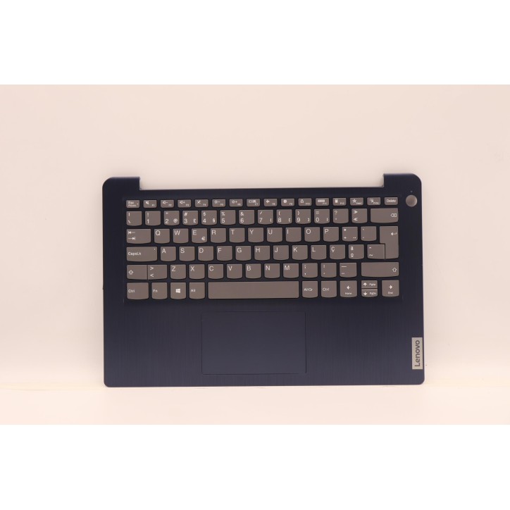 Lenovo 5CB1B97653 Palmrest Top Case con tastiera, Portoghese, blu scuro, Senza_retroilluminazione, Lettore di impronte digitali