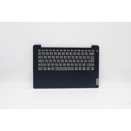 Lenovo 5CB1B97671 Palmrest Top Case con tastiera, Inglese (Stati Uniti/Europa), blu scuro, Senza_retroilluminazione, Impronta di