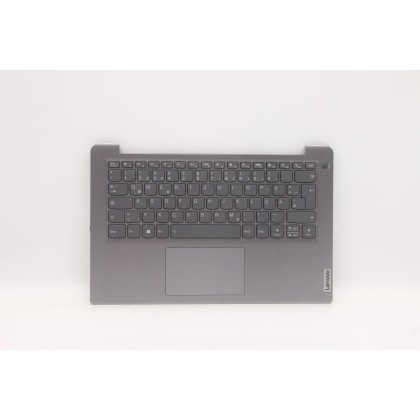 Lenovo 5CB1B97801 Palmrest Top Case con tastiera, Tedesco, grigio artico, Retroilluminazione, Lettore di impronte digitali