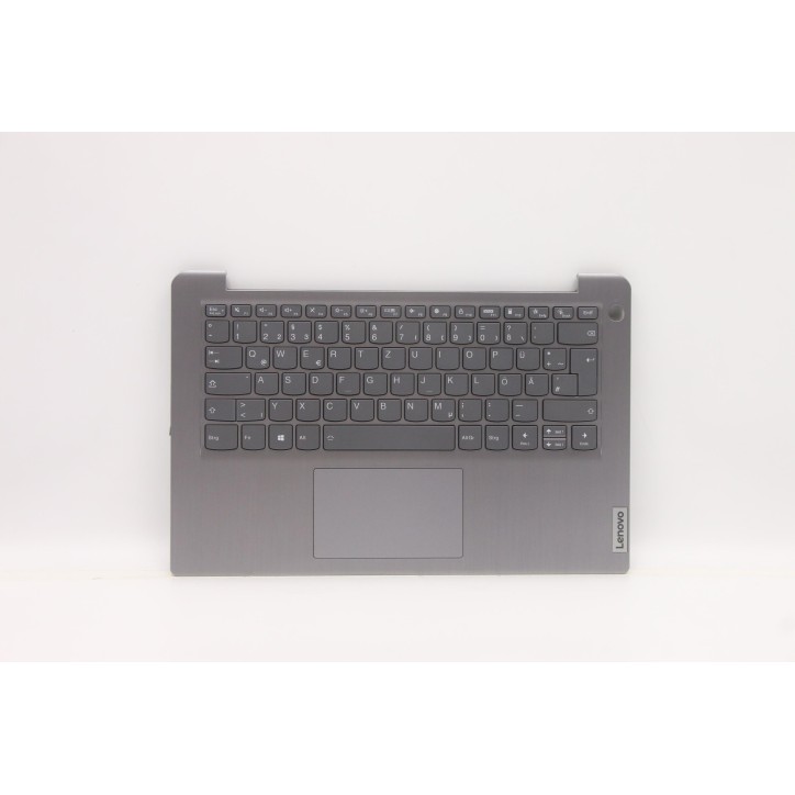 Lenovo 5CB1B97801 Palmrest Top Case con tastiera, Tedesco, grigio artico, Retroilluminazione, Lettore di impronte digitali