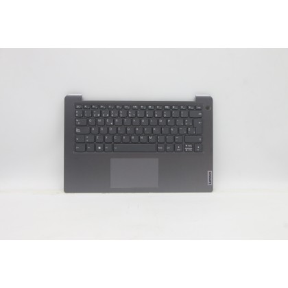 Lenovo 5CB1B97815 Palmrest Top Case con tastiera, Spagnolo, Grigio artico, Retroilluminazione, Impronta digitale