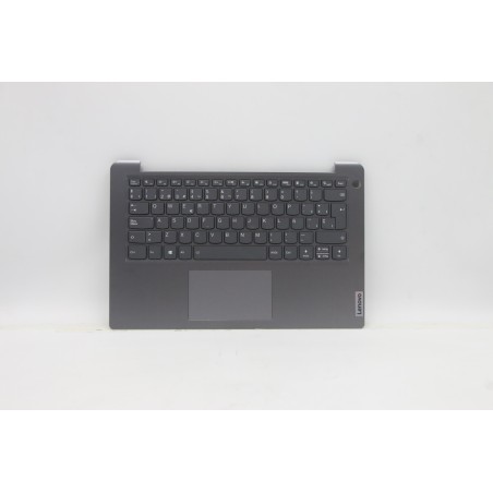 Lenovo 5CB1B97815 Palmrest Top Case con tastiera, Spagnolo, Grigio artico, Retroilluminazione, Impronta digitale