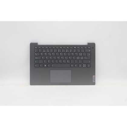 Lenovo 5CB1B97816 Palmrest Top Case con tastiera, Svizzera, Grigio artico, Retroilluminazione, Impronta digitale
