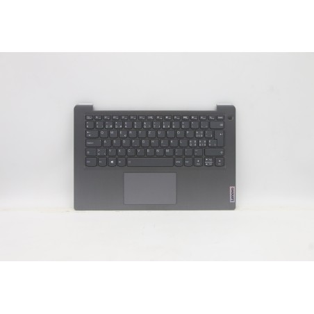 Lenovo 5CB1B97816 Palmrest Top Case con tastiera, Svizzera, Grigio artico, Retroilluminazione, Impronta digitale