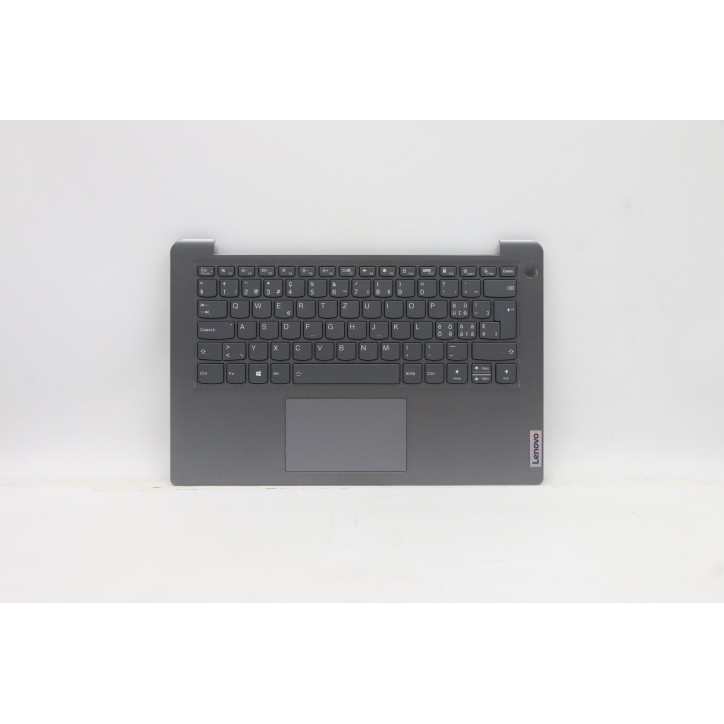 Lenovo 5CB1B97816 Palmrest Top Case con tastiera, Svizzera, Grigio artico, Retroilluminazione, Impronta digitale