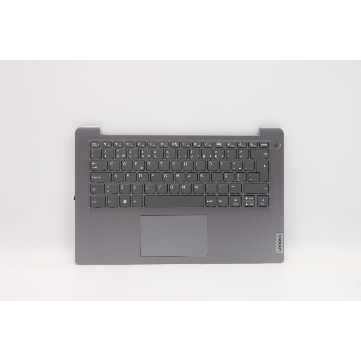 Lenovo 5CB1B97829 Palmrest Top Case con tastiera, Portoghese, grigio artico, Senza_retroilluminazione, Lettore di impronte digit