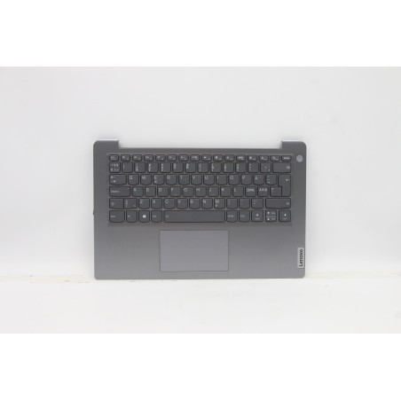 Lenovo 5CB1C04414 Palmrest Top Case con tastiera, Europa del Nord, Grigio artico, Retroilluminazione, Senza_lettore di impronte 