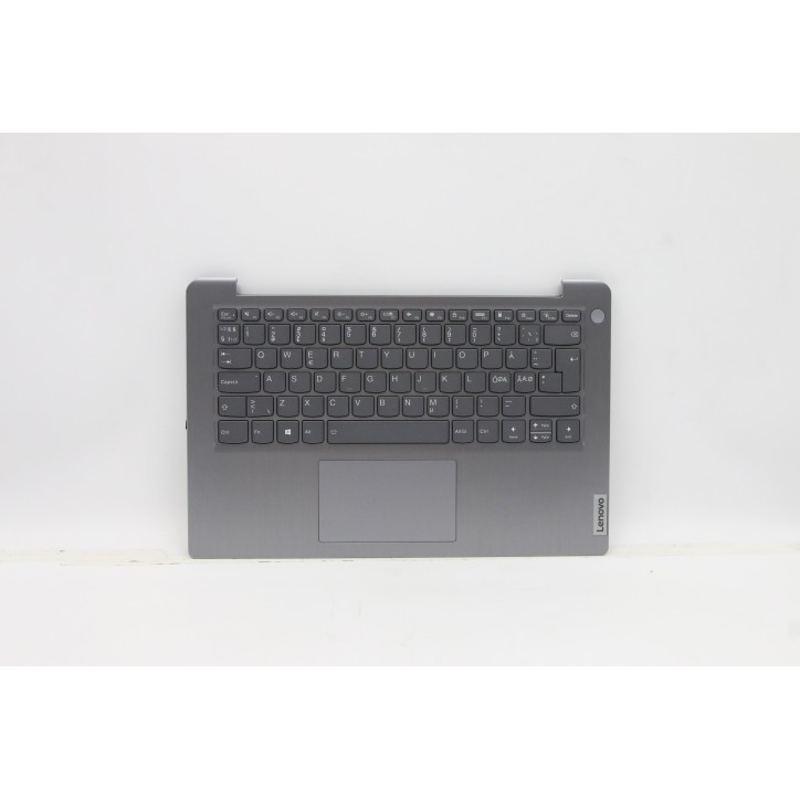 Lenovo 5CB1C04414 Palmrest Top Case con tastiera, Europa del Nord, Grigio artico, Retroilluminazione, Senza_lettore di impronte 
