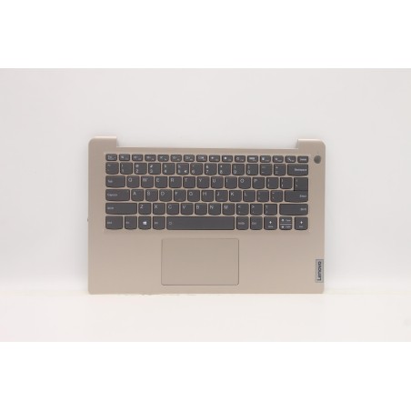 Lenovo 5CB1C04481 Palmrest Top Case con tastiera, Inglese (Stati Uniti/Europa), Sabbia, Retroilluminazione, Lettore di impronte 