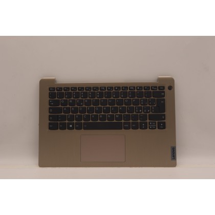 Lenovo 5CB1C04491 Palmrest Top Case con tastiera, Italiano, Sabbia, Retroilluminazione, Lettore di impronte digitali