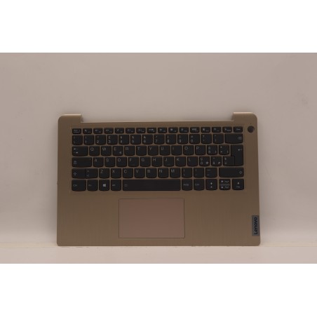 Lenovo 5CB1C04491 Palmrest Top Case con tastiera, Italiano, Sabbia, Retroilluminazione, Lettore di impronte digitali