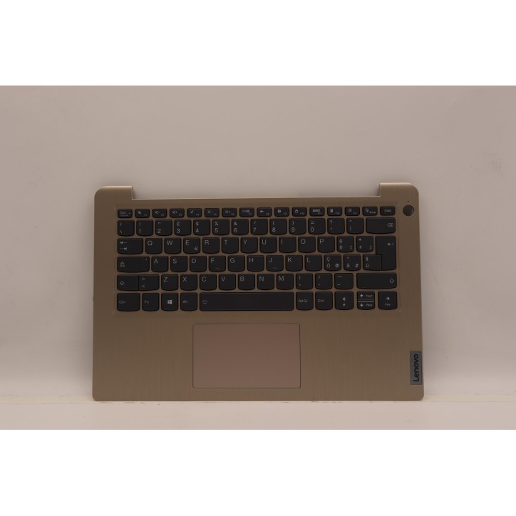 Lenovo 5CB1C04491 Palmrest Top Case con tastiera, Italiano, Sabbia, Retroilluminazione, Lettore di impronte digitali