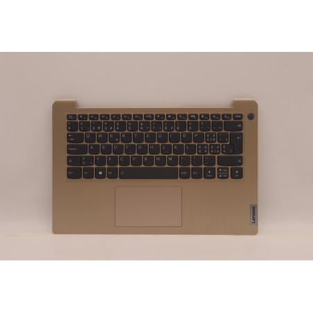 Lenovo 5CB1C04500 Palmrest Top Case con tastiera, Svizzera, Sabbia, Retroilluminazione, Lettore di impronte digitali