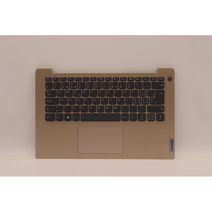 Lenovo 5CB1C04500 Palmrest Top Case con tastiera, Svizzera, Sabbia, Retroilluminazione, Lettore di impronte digitali