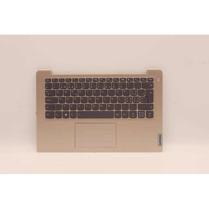 Lenovo 5CB1C04563 Palmrest Top Case con tastiera, Svizzera, Sabbia, Retroilluminazione, Senza lettore di impronte digitali