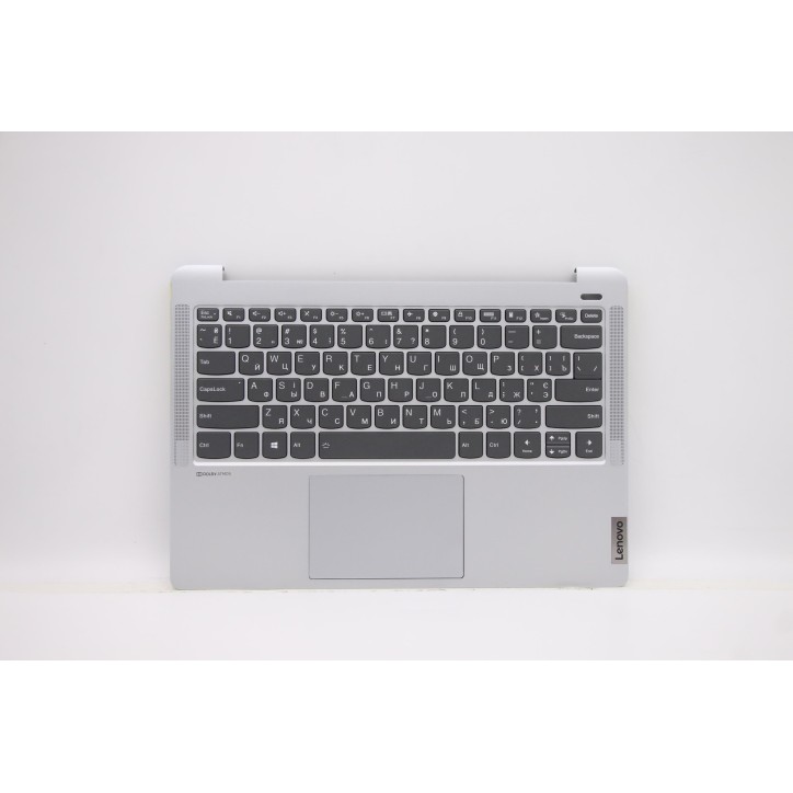 Lenovo 5CB1C04859 Palmrest Top Case con tastiera, Ucraino, Grigio nuvola, Retroilluminazione