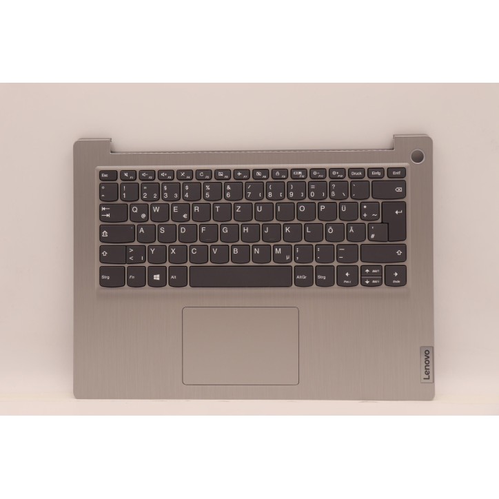 Lenovo 5CB1C05053 Palmrest Top Case con tastiera, Tedesco, Grigio platino, Lettore di impronte digitali