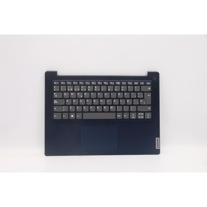 Lenovo 5CB1C05073 Palmrest Top Case con tastiera, Spagnolo, blu scuro, Senza lettore di impronte digitali