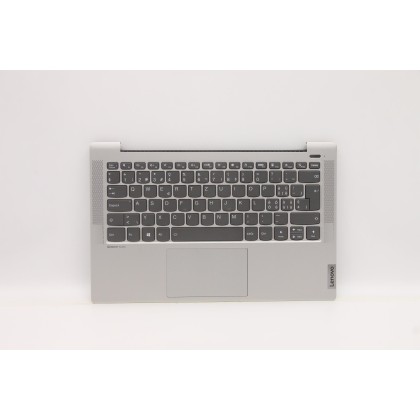 Lenovo 5CB1C13410 Palmrest Top Case con tastiera, Svizzera, argento, Retroilluminazione, Lettore di impronte digitali