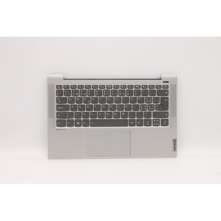 Lenovo 5CB1C13410 Palmrest Top Case con tastiera, Svizzera, argento, Retroilluminazione, Lettore di impronte digitali