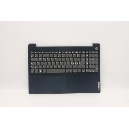 Lenovo 5CB1C15055 Palmrest Top Case con tastiera, Italiano, blu scuro, Lettore di impronte digitali
