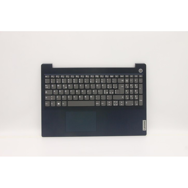 Lenovo 5CB1C15055 Palmrest Top Case con tastiera, Italiano, blu scuro, Lettore di impronte digitali