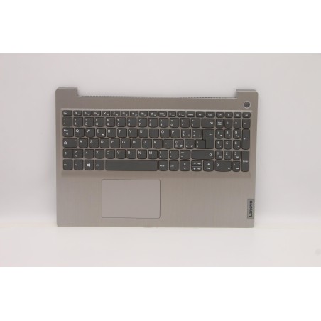 Lenovo 5CB1C15115 Palmrest Top Case con tastiera, Italiano, Grigio platino, Lettore di impronte digitali