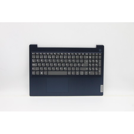 Lenovo 5CB1C17143 Palmrest Top Case con tastiera, Inglese Regno Unito, Blu scuro, Senza_lettore di impronte digitali