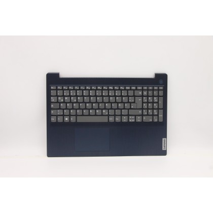 Lenovo 5CB1C17155 Palmrest Top Case con tastiera, Tedesco, blu scuro, Senza lettore di impronte digitali