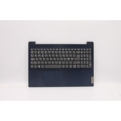 Lenovo 5CB1C17161 Palmrest Top Case con tastiera, Lingue scandinave, blu scuro, Senza lettore di impronte digitali