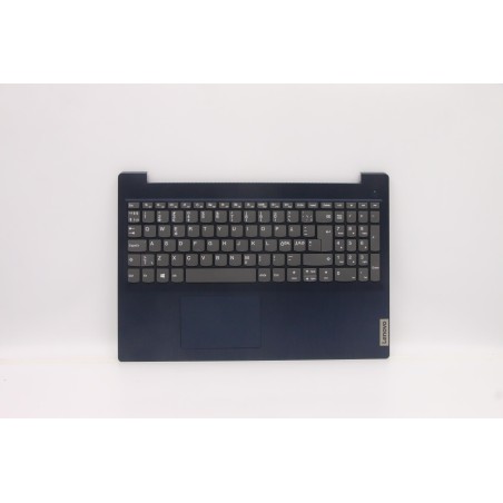 Lenovo 5CB1C17161 Palmrest Top Case con tastiera, Lingue scandinave, blu scuro, Senza lettore di impronte digitali