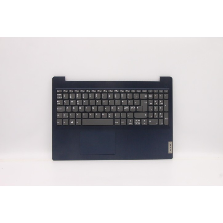 Lenovo 5CB1C17161 Palmrest Top Case con tastiera, Lingue scandinave, blu scuro, Senza lettore di impronte digitali
