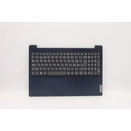 Lenovo 5CB1C17165 Palmrest Top Case con tastiera, Svizzera, blu scuro, Senza lettore di impronte digitali