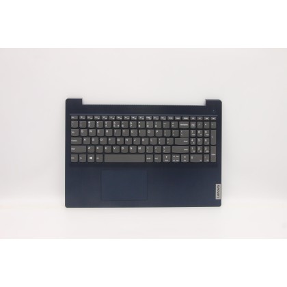 Lenovo 5CB1C17166 Palmrest Top Case con tastiera, Inglese (Stati Uniti/Europa), blu scuro, Senza lettore di impronte digitali