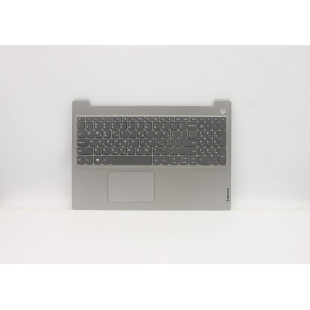 Lenovo 5CB1C17278 C-Cover with keyboard, Greek, Platinum Grey, Non-Fingerprint, US