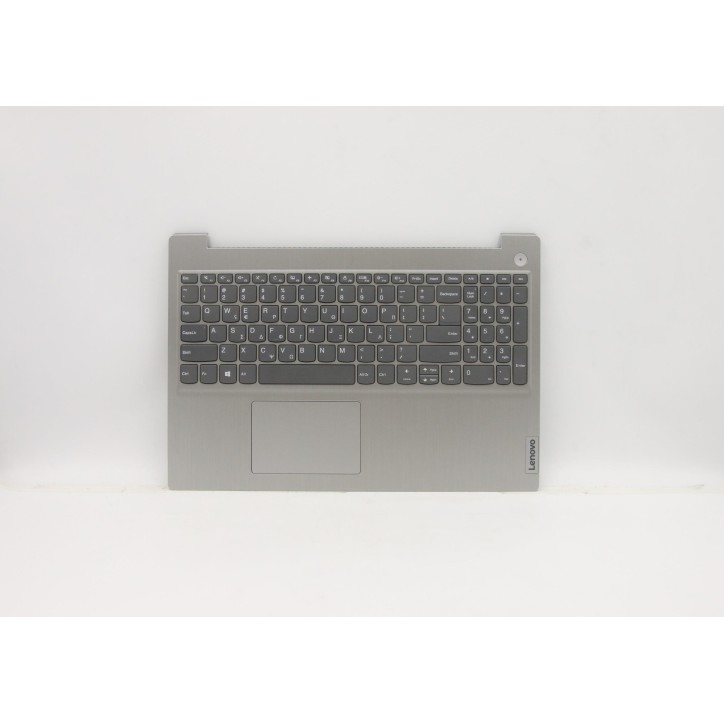Lenovo 5CB1C17278 C-Cover with keyboard, Greek, Platinum Grey, Non-Fingerprint, US