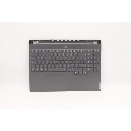 Lenovo 5CB1C17327 Palmrest Top Case con tastiera, Sloveno, Grigio tempesta, Retroilluminazione